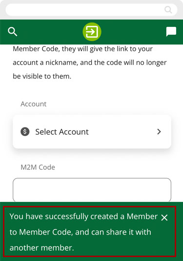 Creating M2M codes in mobile, step 6