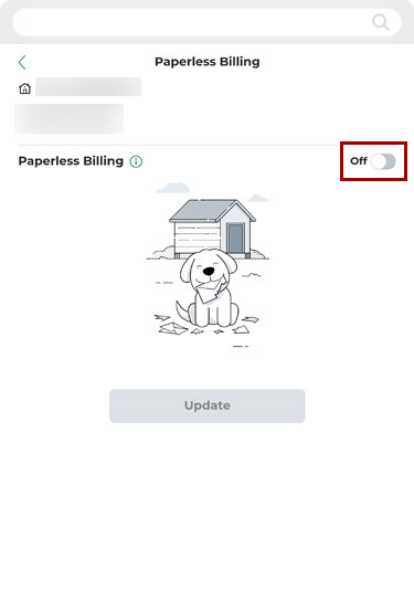 Enabling paperless first mortgage statements in mobile, step 7