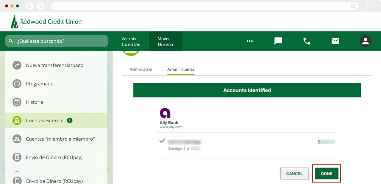 Verificando cuentas instantaneamente usando una compuradora, paso 3