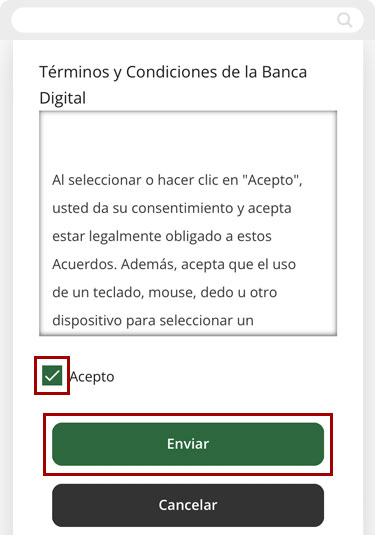 Cambiar a otro perfil de cuenta usando un dispositivo móvil, paso 3