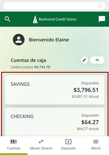 Como buscar todas las transacciones usando un dispositivo móvil, paso 1