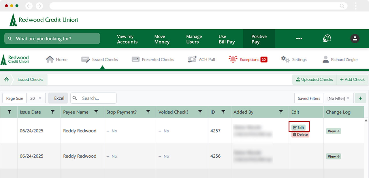 How to edit issued check in desktop, step 3