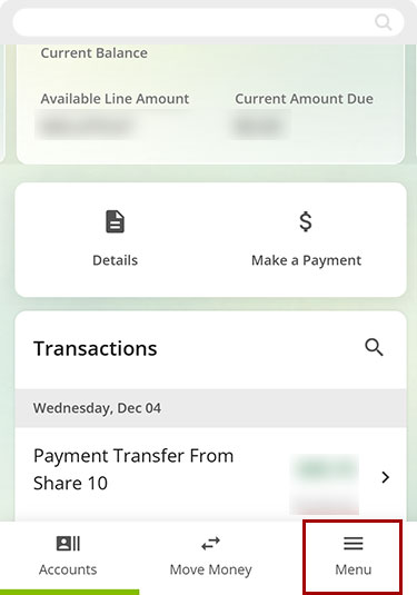 How to skip-a-pay mobile step 1