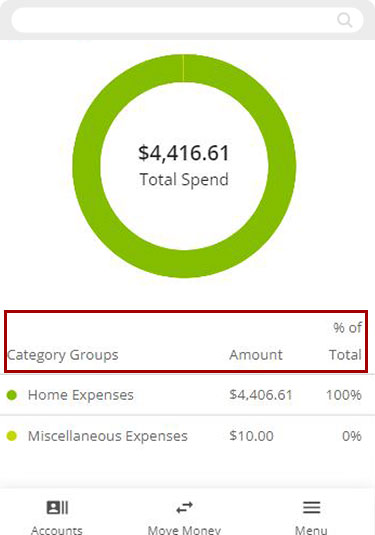 How to conduct a spending analysis with digital banking mobile step 8