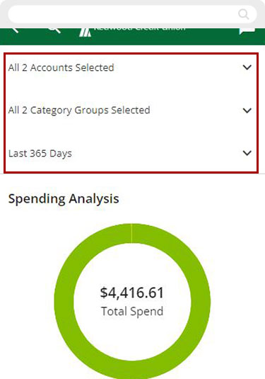 How to conduct a spending analysis with digital banking mobile step 7