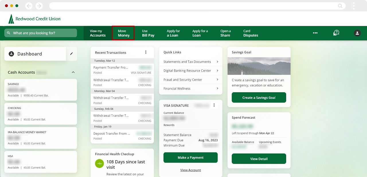 Canceling Visa autopay on desktop, step 1