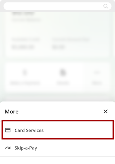 Register for card alerts in mobile, step 2