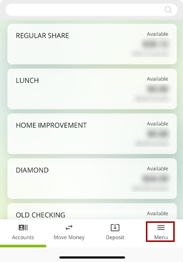 Disputing a card transaction in mobile, step 1
