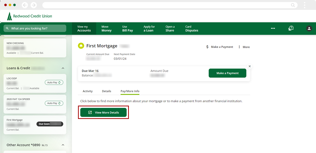 Enabling paperless statements on your first mortgage on desktop, step 3