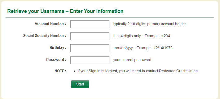 Image of Retrieve Your Username