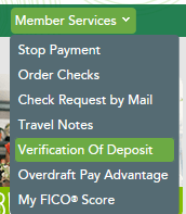 Verification of Deposit in the RCU mobile app
