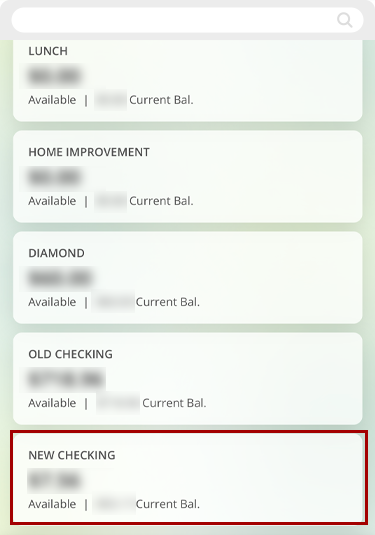 Reporting a lost or stolen credit or debit card in mobile, step 1