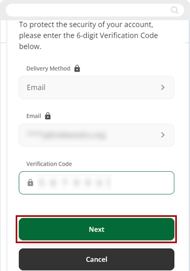 iReporting a lost or stolen credit or debit card in mobile, step 6