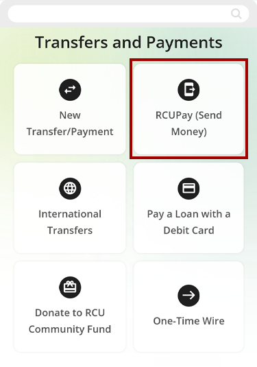 One-time RCUpay on mobile, step 2