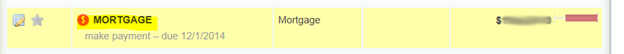 Account Summary Mortgage