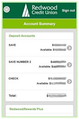 Mobile Account Summary
