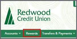 Redwood Rewards in Navitation.