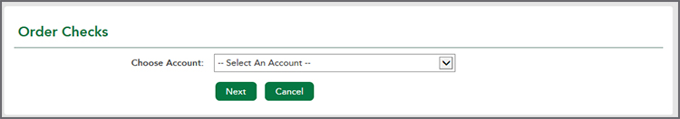 Order Checks page