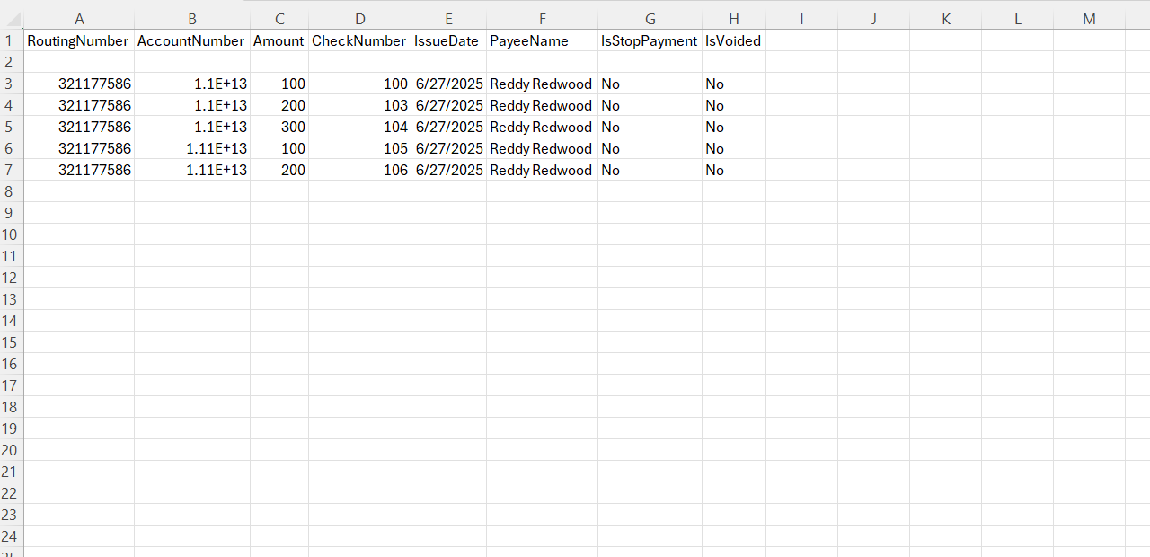 Setting up external transfers manually on desktop, step 7