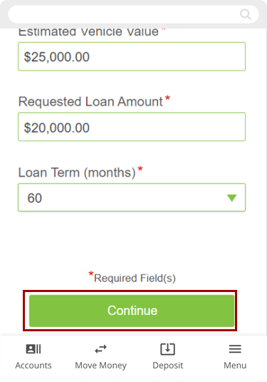 Refinancing an auto loan in mobile, step 5