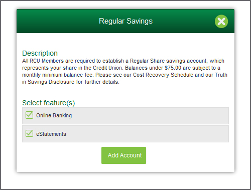 Choose Regular Savings