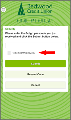 Security Remember this device