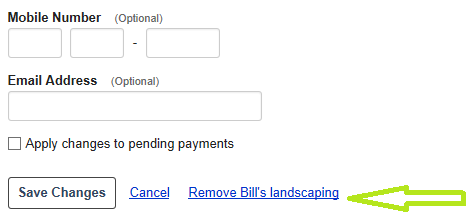 Remove Bill's