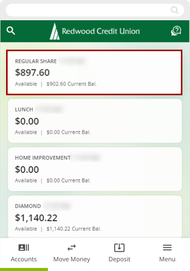 Renaming shares in mobile, step 1