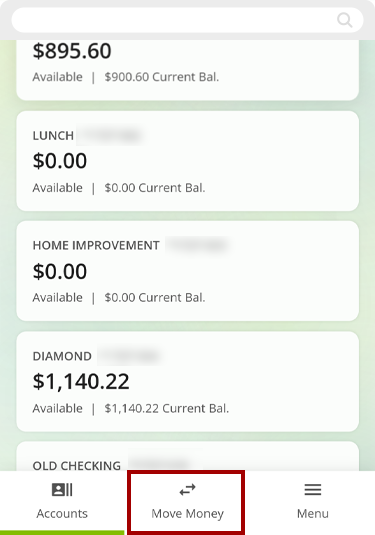 Resending notification texts in mobile, step 1