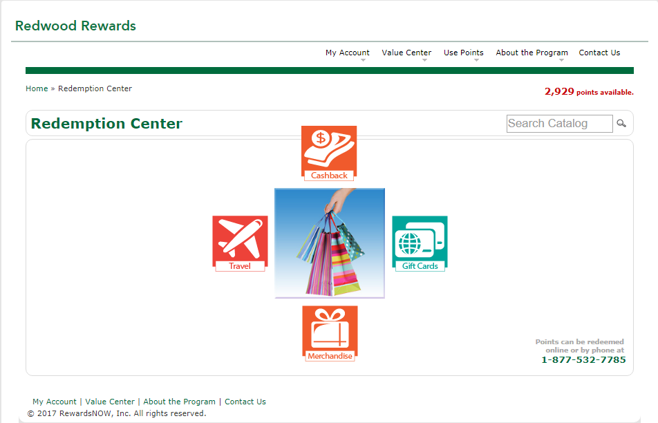 Image of Redwood Rewards Redemption Center