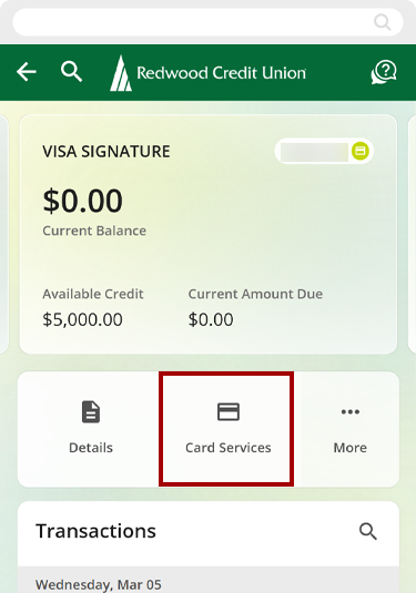 Redwood Rewards mobile step 2