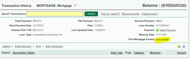 Image of Transaction History and More Details