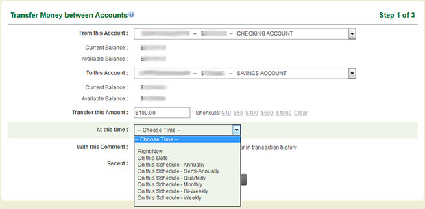 Image of drop down under At this time section