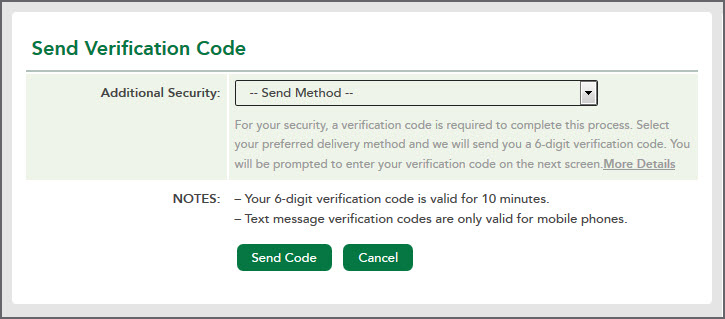 Send Verification Code