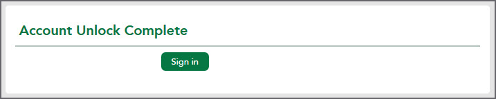 Account Unlock Complete