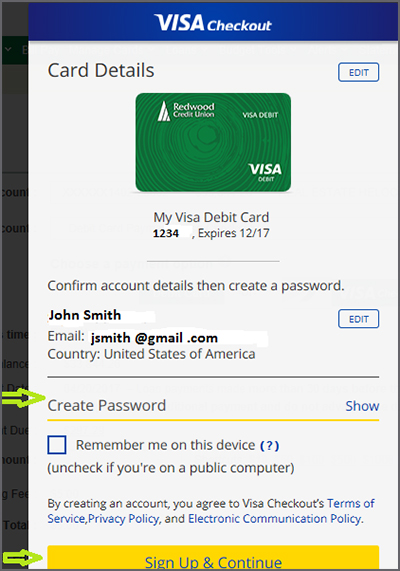 Card Detail add a password