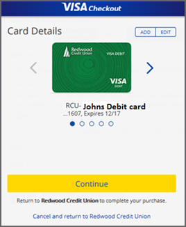 Card Details - Choose your card.