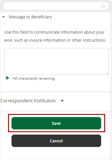 Uploading a wire template in mobile, step 2.5